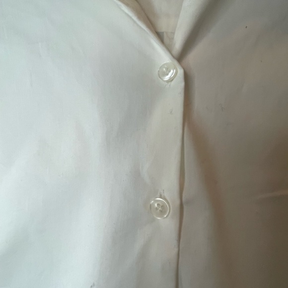New York and Company Stretch button down white blouse XL - Picture 4 of 7